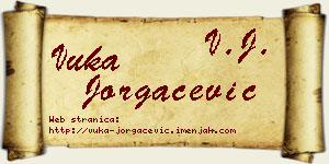 Vuka Jorgačević vizit kartica